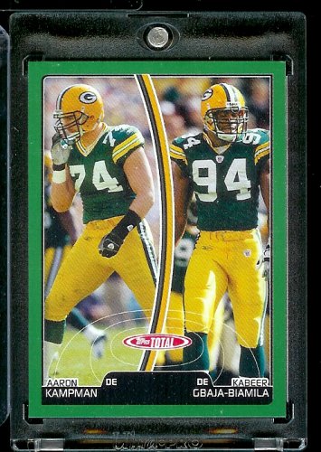 2007 Topps Total # 32 Aaron Kampman / Kabeer Gbaja-Biamila - Green Bay Packers - Football Card