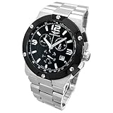 SANDOZ サンドス クロノグラフ メンズウォッチ ステンレスベルト ブラック 81285-55