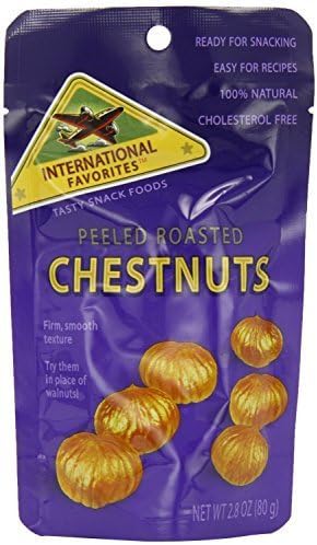 International Favourites Peeled Roasted Chesnuts 80g (Pack of 2) by INTERNATIONAL FAVOURITES
