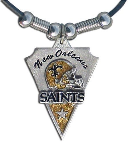 NFL New Orleans Saints Leather Cord Necklace