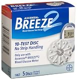 Ascensia Breeze 2 Mail Order Test Strips, 50 CT
