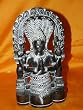 Patanjali Idol Wrapped in a Cobra Hand Carved Black Stone Sculpture 9 Inch