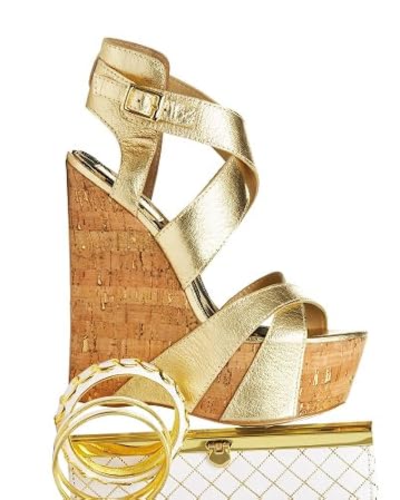 bebe Hannah Cork Wedge