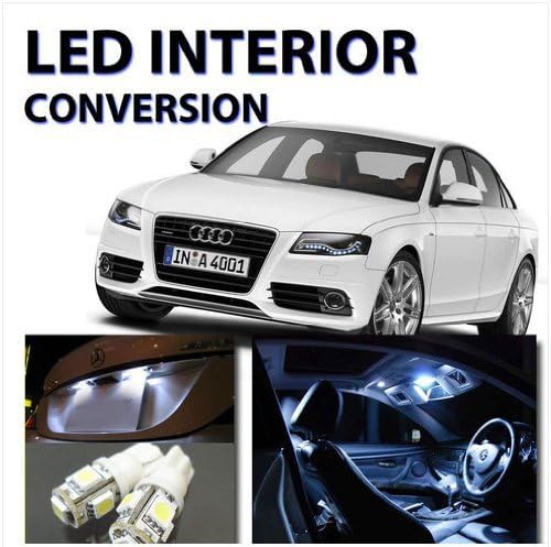 AGT Interior LED Kit For Audi B5 B6 B7 A4 S4 S1 9 Lights Wide Angle Shine Deluxe SMD