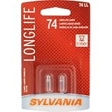 Sylvania 74 LL BP 20 Long Life Auxiliary Lamp, Pack of 2 by Sylvania