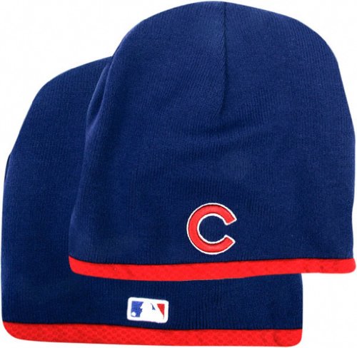New Era Chicago Cubs Royal Blue On-Field Performance Knit Beanie