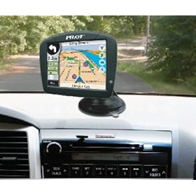 Pilot Automotive GPS Portable Global Positioning Navigation SystemWorks with all Vehicles (GPS unit, Mounting Hardware, Antenna, Wiring, and Carrying Case)