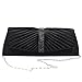 Greatsum Ladies' Designer Pleated Satin Evening Bags for Women Formal Clutch Purse Stone Evening Handbag