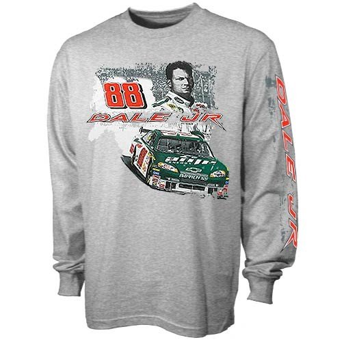 #88 Dale Earnhardt Jr. Ash Adrenaline Overdrive Long Sleeve T-shirt