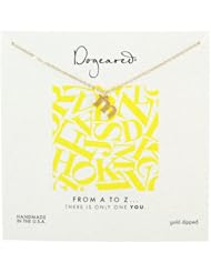 Dogeared A~Z Gold or Silver Open Pendant Necklace, 18"