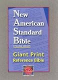 NASB Giant-Print Reference Bible: Indexed (Black Genuine Leather)