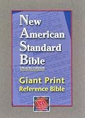 NASB Giant-Print Reference Bible: Indexed (Black Genuine Leather)