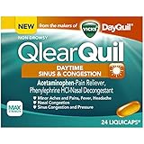 Vicks QlearQuil Daytime Cold & Allergy Sinus and Nasal Decongestant 24 Count