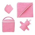 Infants Terry 4-pc. Bath Set - Pink
