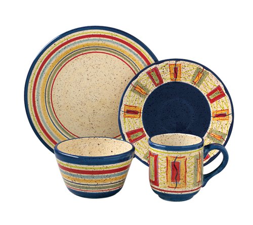 Pfaltzgraff Sedona 48-Piece Dinnerware Set, Service for 12