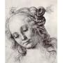 Andrea del Verrocchio (Head of a woman with elaborate hairstyle) Art Poster Print - 11x17