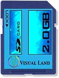 Visual Land SD Card 2GB VL-250 + One Free MP3 Player/SD Card Reader VL201