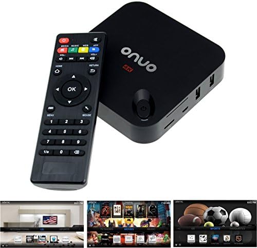 ONVO MXIII android tv box Mini PC 4K google android 4.4.2 Amlogic S802 Quad-Core 2GB/8GB Airplay Miracast DLNA HDMI 2.4G/5G Dual WiFi (better than CS918S, M8, MXQ, MX, MXII internet smart tv box) KODI Pre-installed Streaming Media Player (Remote Controller, Power Adapter, HDMI,OTG,AV Cable Included)