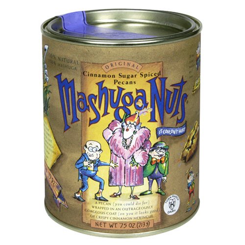 Mashuga Cinnamon Sugar Spiced Pecans, 7.5-Ounce Cans (Pack of 3) by Mashuga
