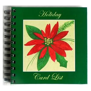 Amazon.com - Christmas Card Holiday Address List Record Book ...