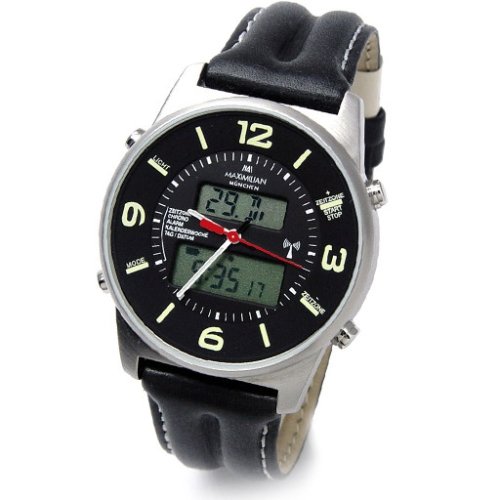 Maximilian Radio Controlled, Analog Digital Chronograph GMT, Alarm Watch 5402-2