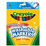 Binney & Smith Crayola(R) Broad Line Markers, Assorted Bold Colors, Box Of 8
