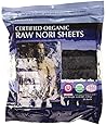 Raw Organic Nori Sheets 50 qty Pack! - Certified Vegan, Raw, Kosher Sushi Wrap Papers - Premium Unheated, Un Cooked, untoasted, dried - RAWFOOD