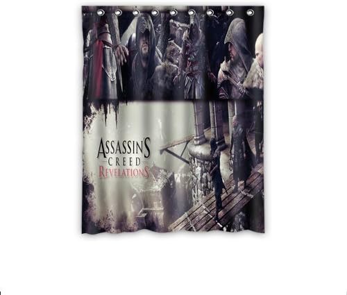 Cozy Assassin's creed Revelations Window Curtains/drape/panels/treatment Polyester Fabric Office/Home/Bedroom Decor 52"x 63"