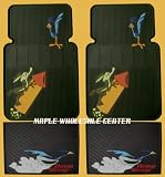 4PC Wile E Coyote & Road Runner Beep Beep Front & Rear Floor Mats Set
