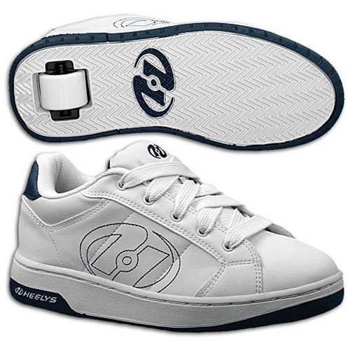 Heelys Atomic Rollershoe (White/Navy) (Adult 5)