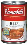 Campbell's Condensed Soup Beef with Vegetables & Barley - 12 Pack