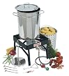 Bayou Classic 9195 32-Quart Stainless-Steel Outdoor Turkey Fryer Kit with Burner