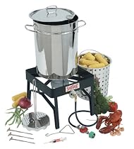 Bayou Classic 9195 32-Quart Stainless-Steel Outdoor Turkey Fryer Kit with Burner