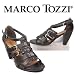 MARCO TOZZI, Damen Sandalette mit breiten Riemen, mocca braun