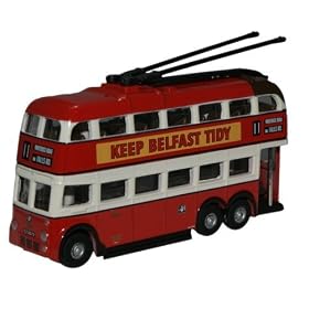 Oxford N Gauge But Trolleybus Belfast # Nq1002