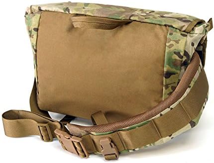 SELVA GEAR Silverback 24 Laptop Messenger Pack Single Strap Style Everyday Carry Bag 17.7 In(top), 13.4 In(bottom) wide x 11.8 In long x 6.7 In deep Multicam/CoyoteBrown