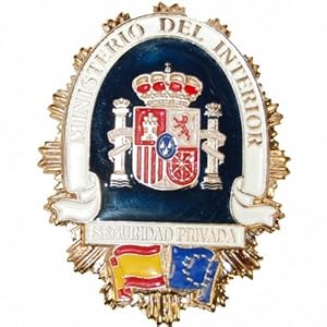 PLACA CARTERA METALICA ESPAÑA/COMUNIDAD - Seguridad Privada
