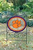 Clemson University Tigers Glass Yard Sign