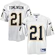LaDainian Tomlinson Jersey: Reebok White Replica #21 San Diego Chargers Jersey