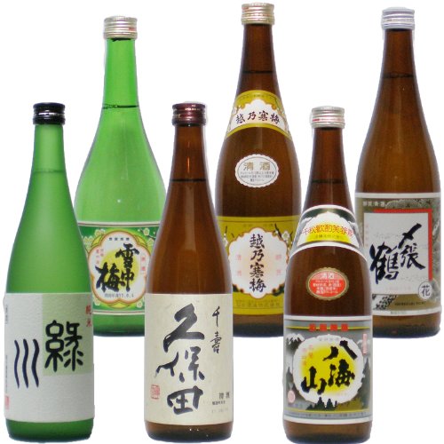 新潟銘酒 飲み比べ720mlx6本ギフトセット[ご贈答、還暦祝い、贈り物、お祝い、誕生日、就職祝い]