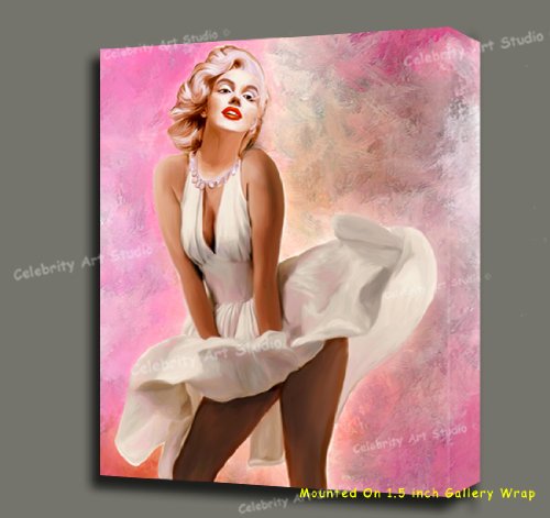 MARILYN MONROE ORIGINAL MIXED MEDIA OIL ACRYLIC