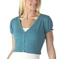 Juniors' Xhilaration® Smocked Cardigan - Blue Ocean