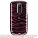 Premium Designer Hard Case for the HTC G2/ HTC Magic My Touch - Plum Zebra Print