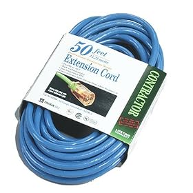 Coleman Cable 12 3 50-Foot Hi-Visibility Low-Temperature Outdoor Extension Cord #02568 by Coleman Cable