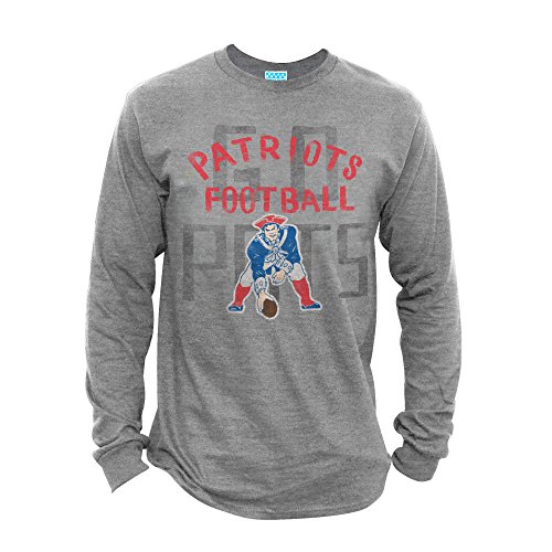 NFL New England Patriots Men's Long Sleeve Game Time Tee, XX-Large, Athletic Heather