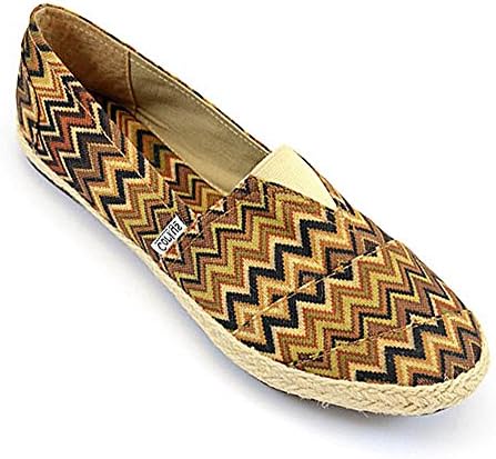 Women's Safari Canvas Slip-Ons Brown - Size 7