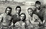  : Backstreet Boys (In Water) Music Poster Print - 11' X 17'