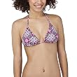 Xhilaration&reg; Juniors Medallion Print Triangle Bikini Swim Top - Pink/Black/White