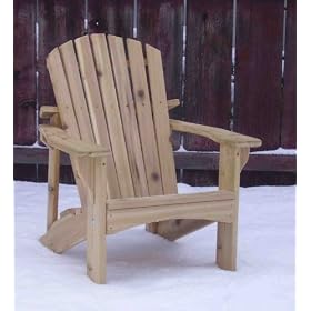 Fancy Fan Back Adirondack Chair Hand Crafted in Select Grade Western Red Cedar by Cedar Chair Store