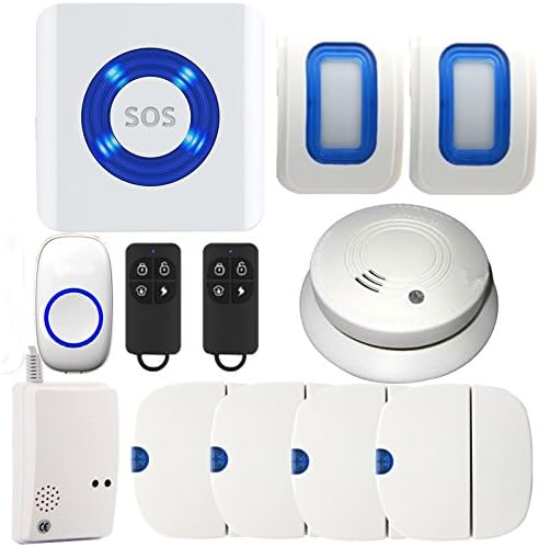 LongHai Home Security WIFI Smart Enabled Cloud Monitor Fire Alarm System Gas Sensor Premium Portable Wireless DoorBell For iPhone iPad Samsung Android IOS System